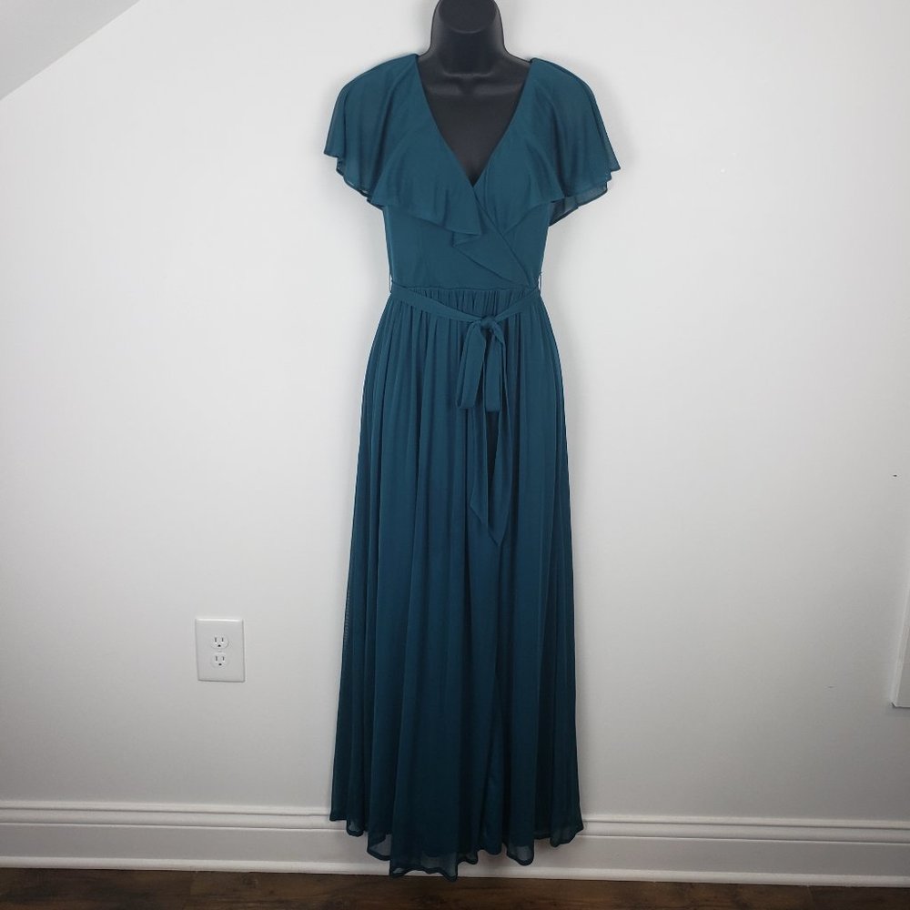 Azazie Teal Wedding Dress
